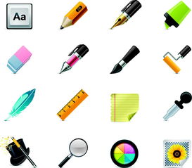 辦公用品圖標(biāo)矢量圖 按鈕圖標(biāo)設(shè)計(jì)指南